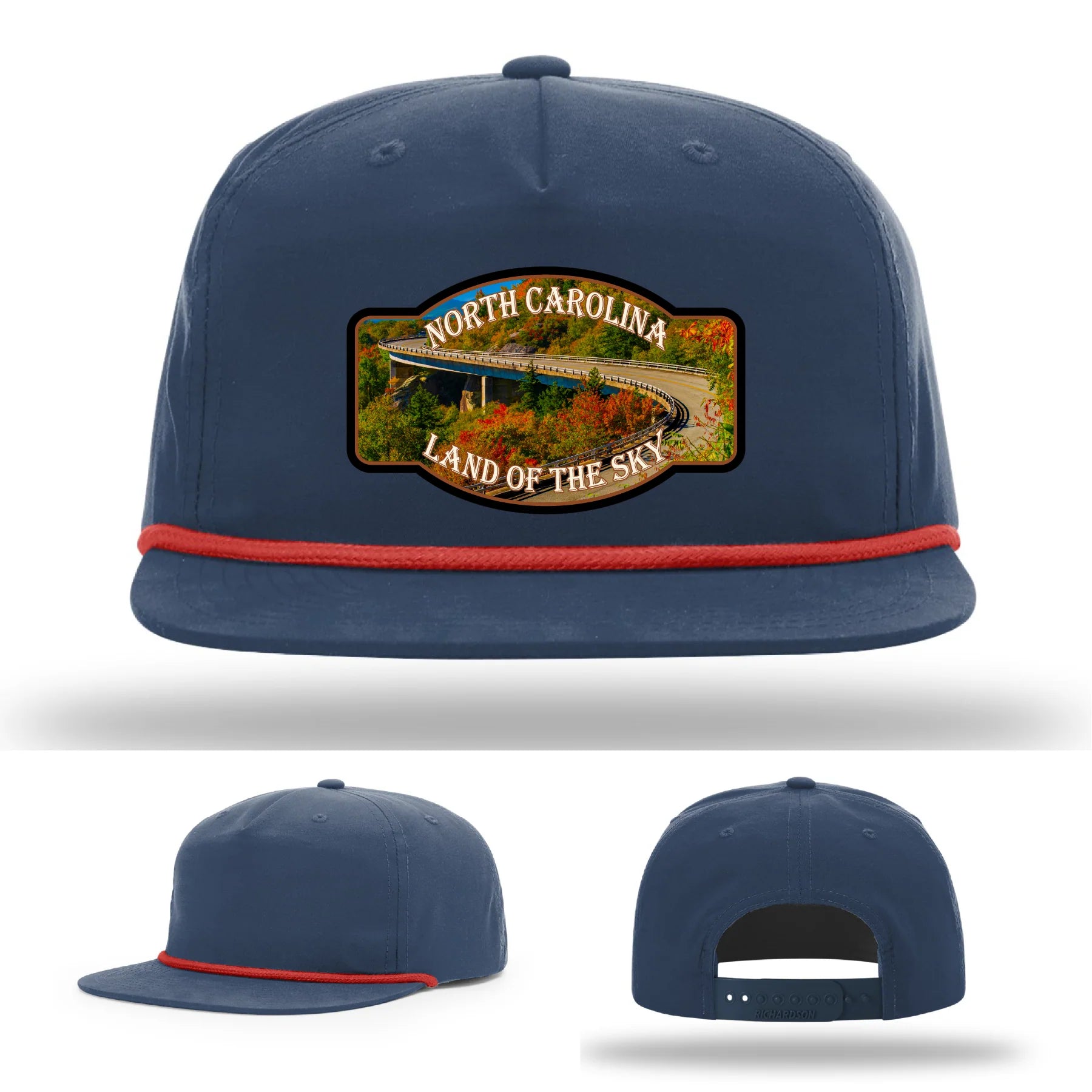 Land of the Sky Leather Patch Hat North Carolina