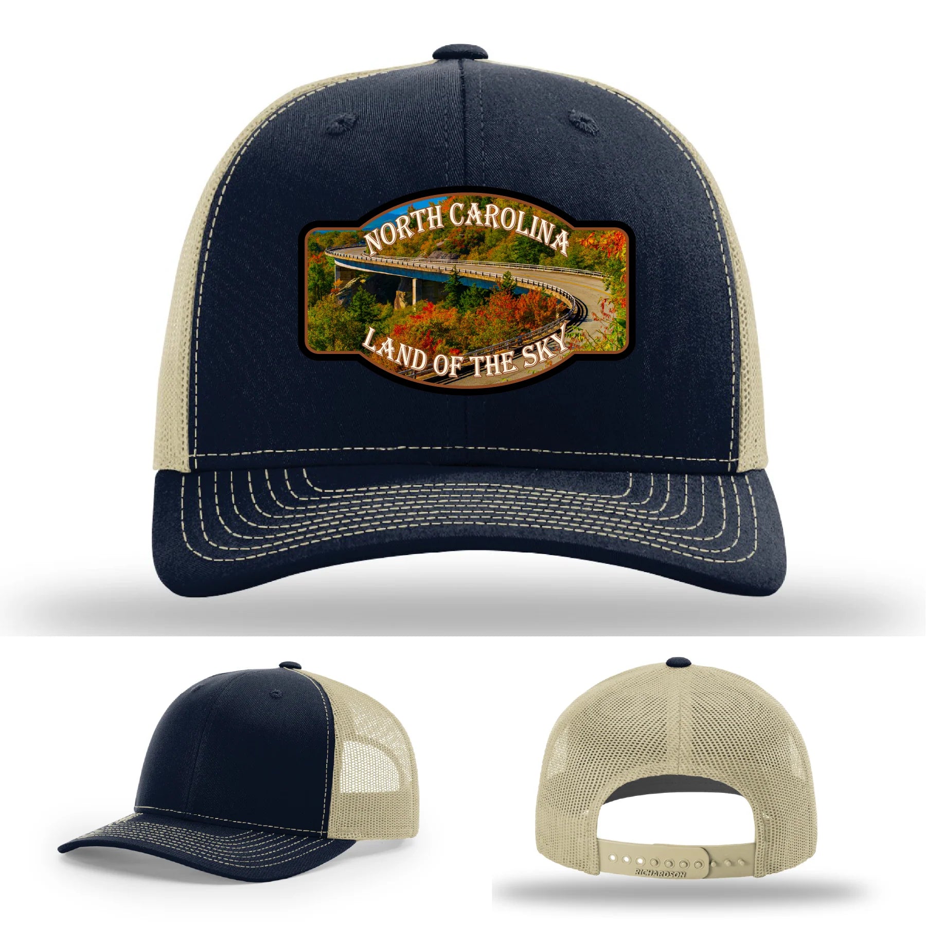 Land of the Sky Leather Patch Hat North Carolina