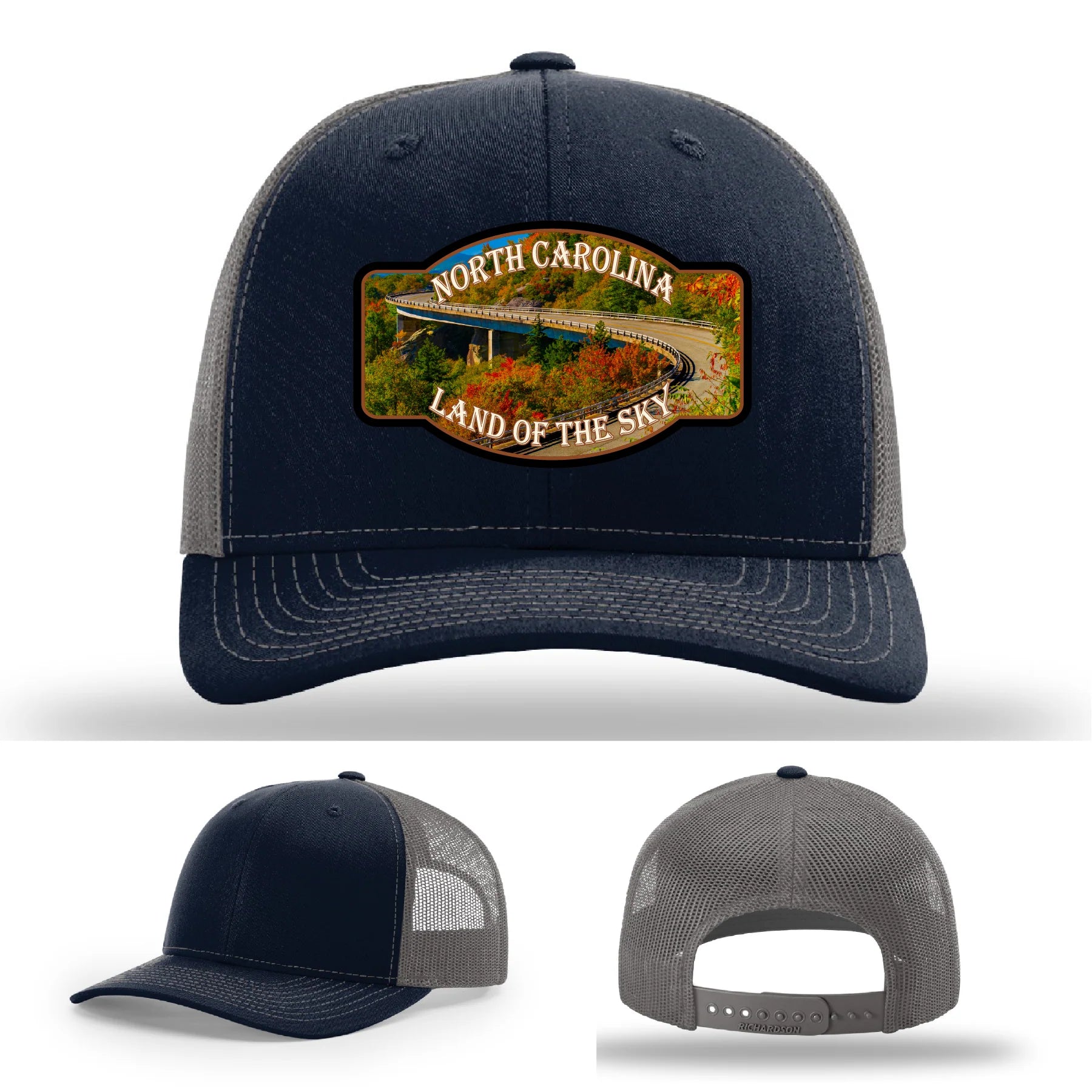 Land of the Sky Leather Patch Hat North Carolina