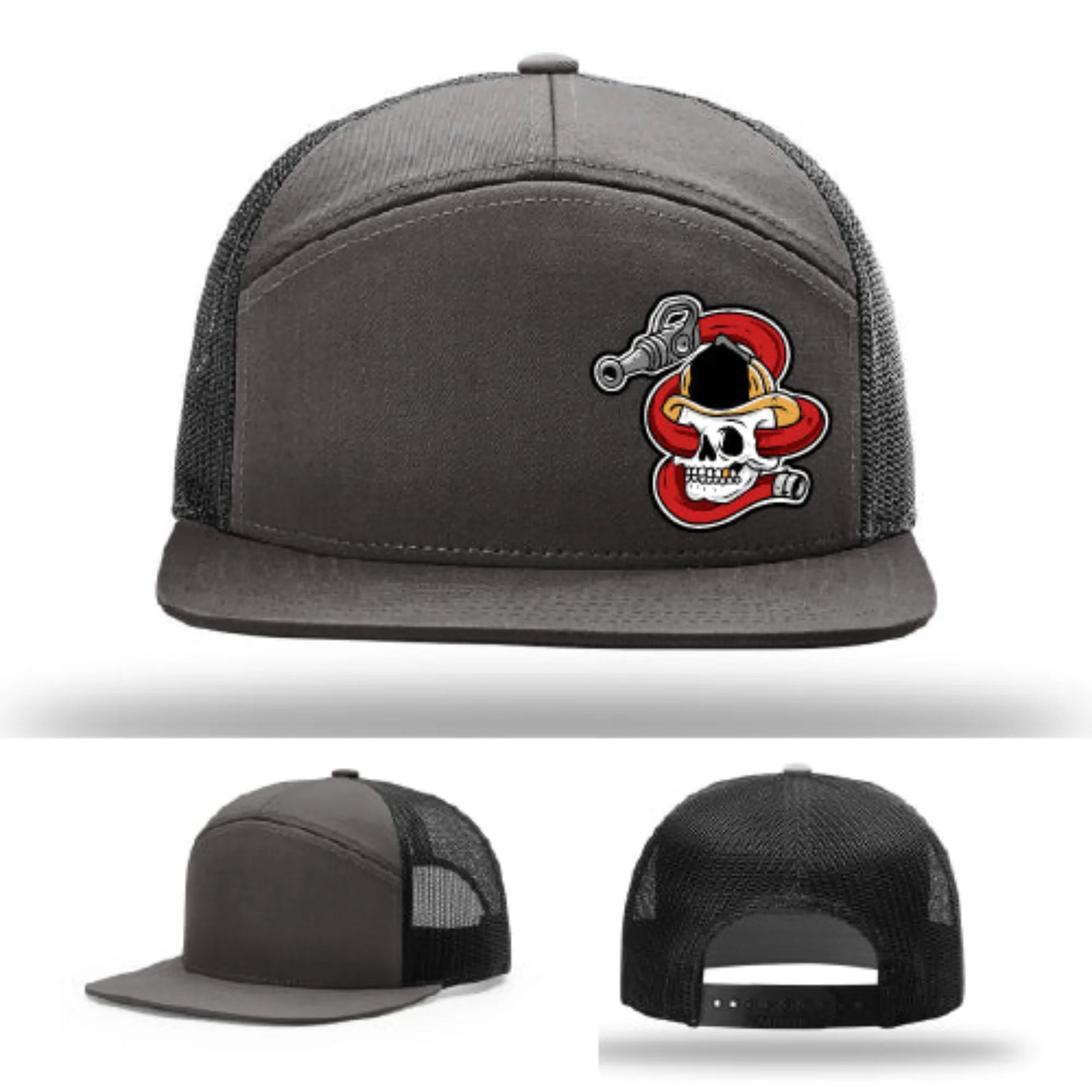 Get Hosed Firefighter Leather Patch Hat