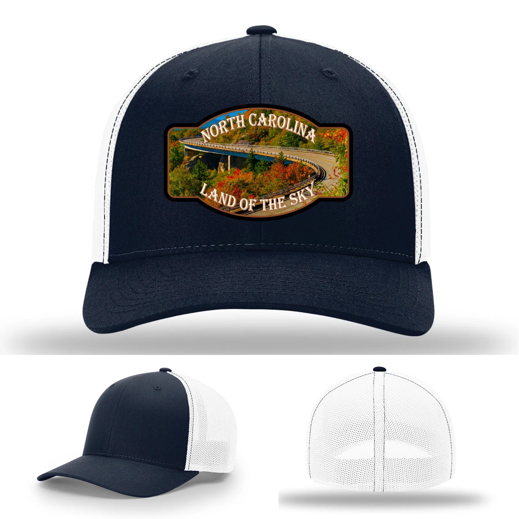 Land of the Sky Leather Patch Hat North Carolina