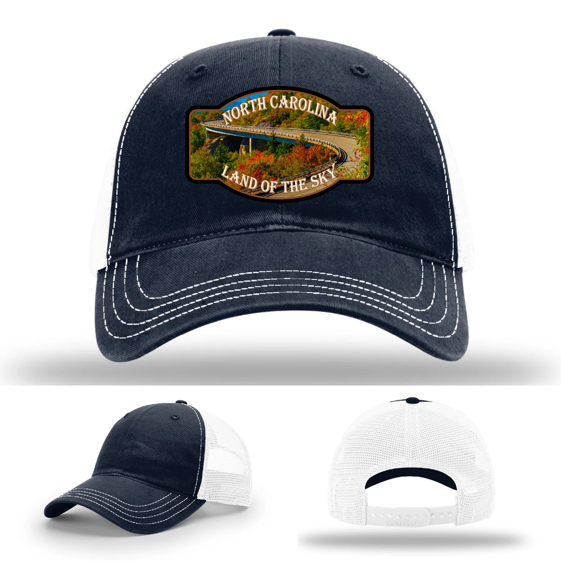 Land of the Sky Leather Patch Hat North Carolina