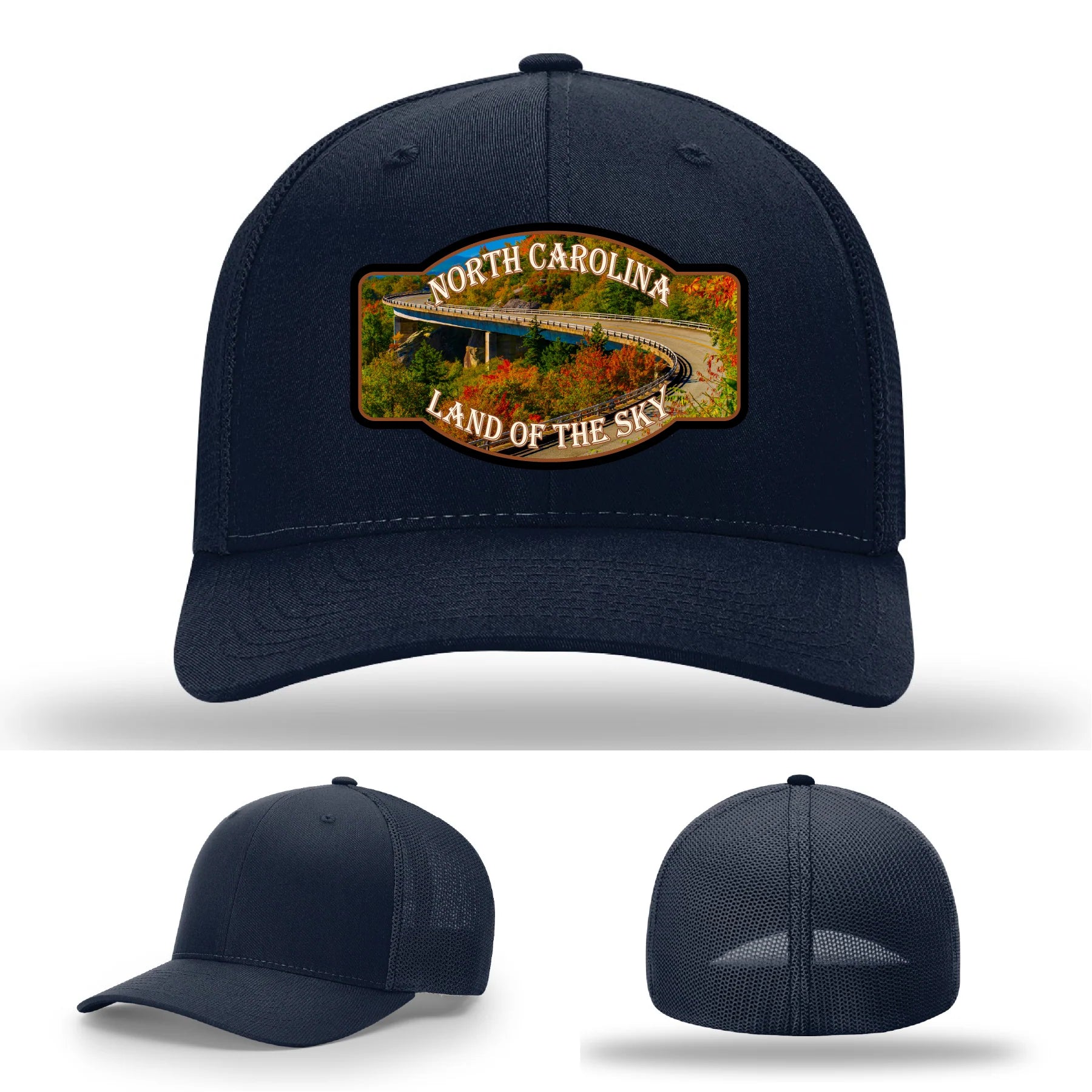 Land of the Sky Leather Patch Hat North Carolina