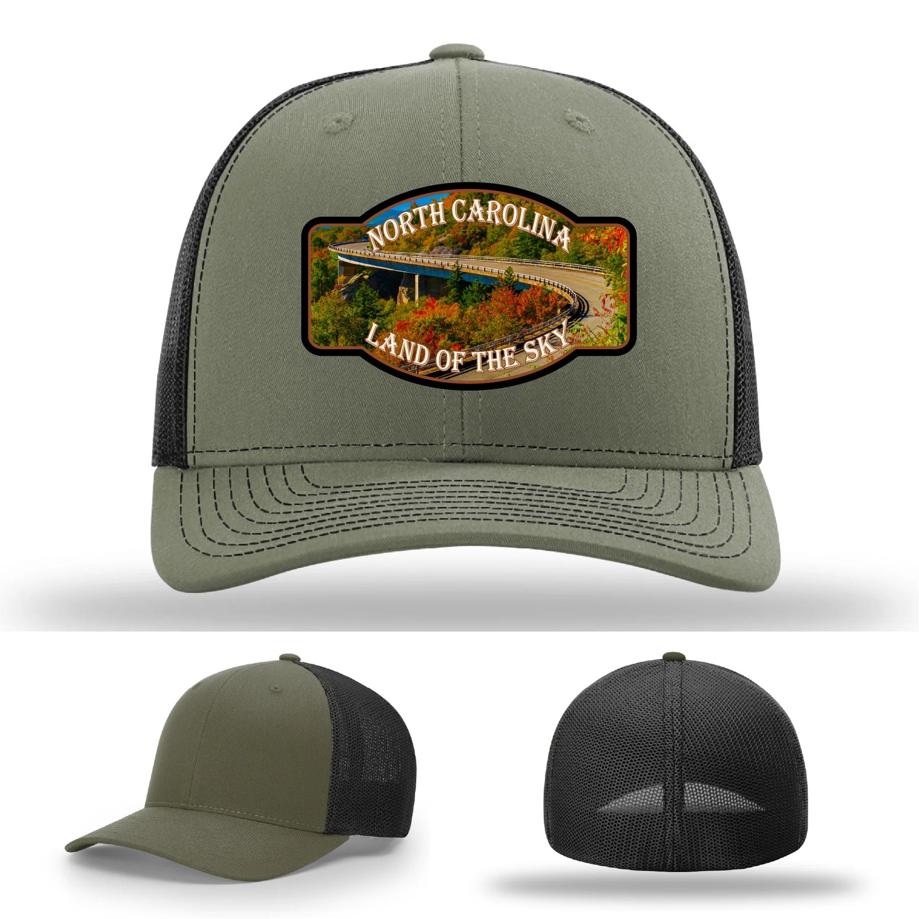 Land of the Sky Leather Patch Hat North Carolina