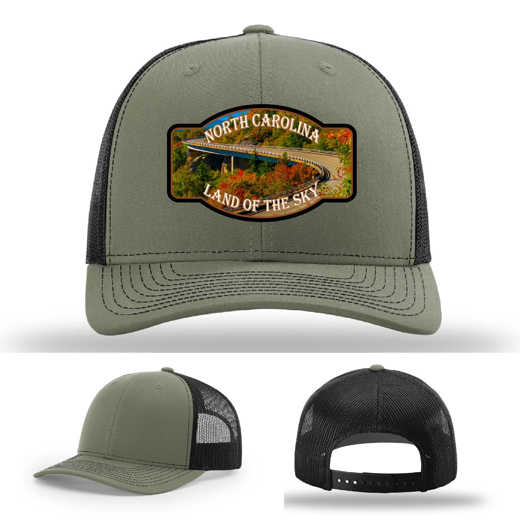 Land of the Sky Leather Patch Hat North Carolina