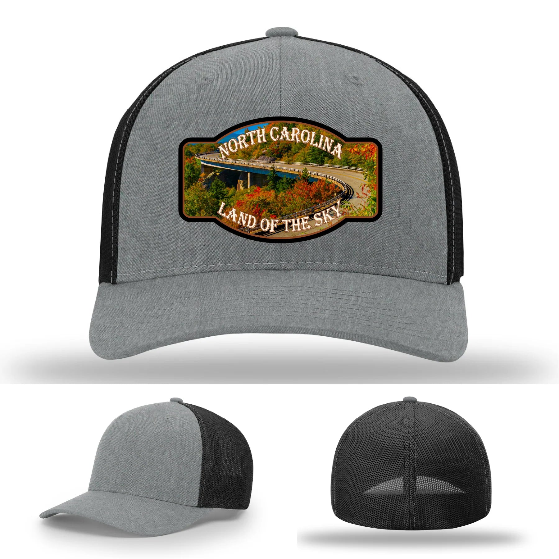 Land of the Sky Leather Patch Hat North Carolina