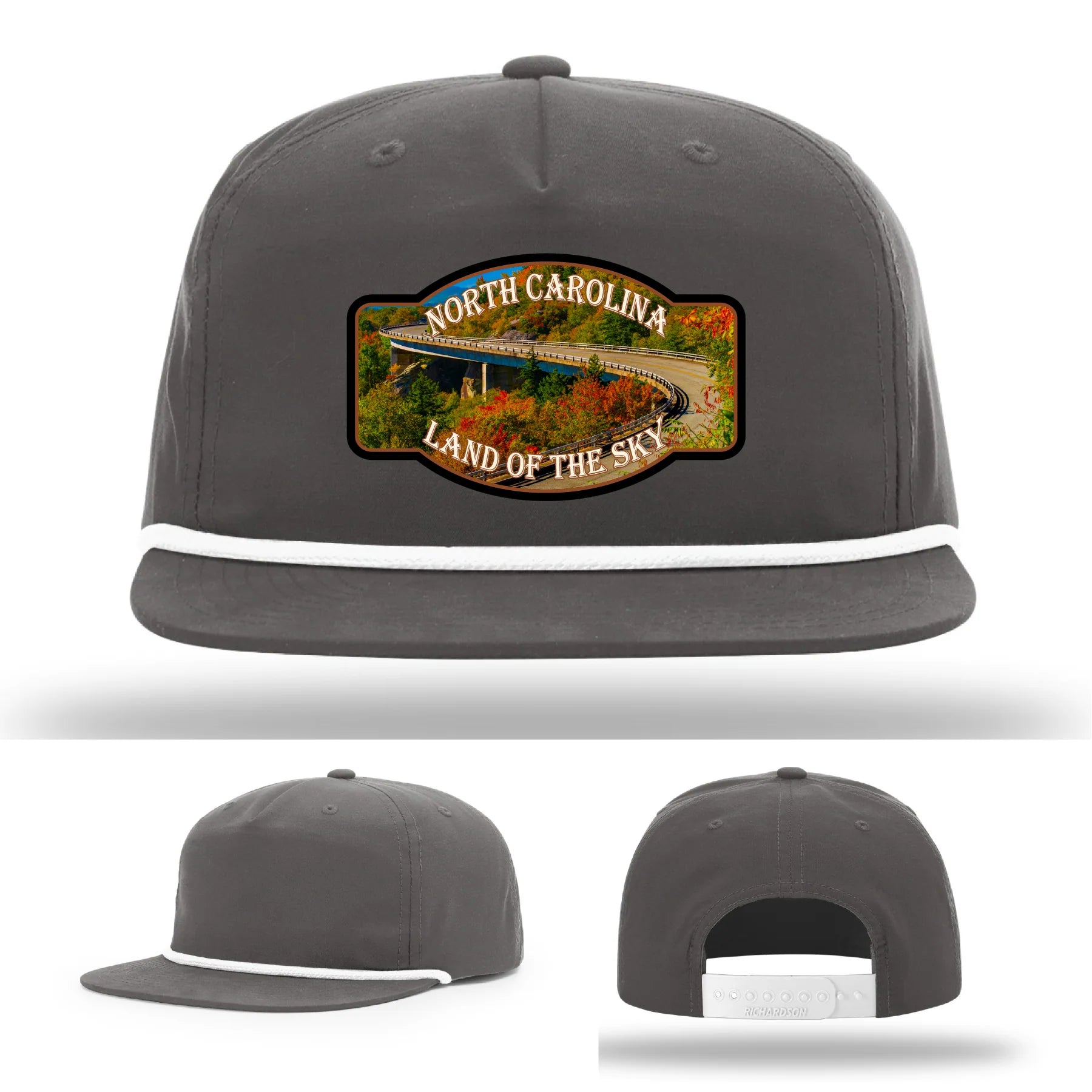 Land of the Sky Leather Patch Hat North Carolina