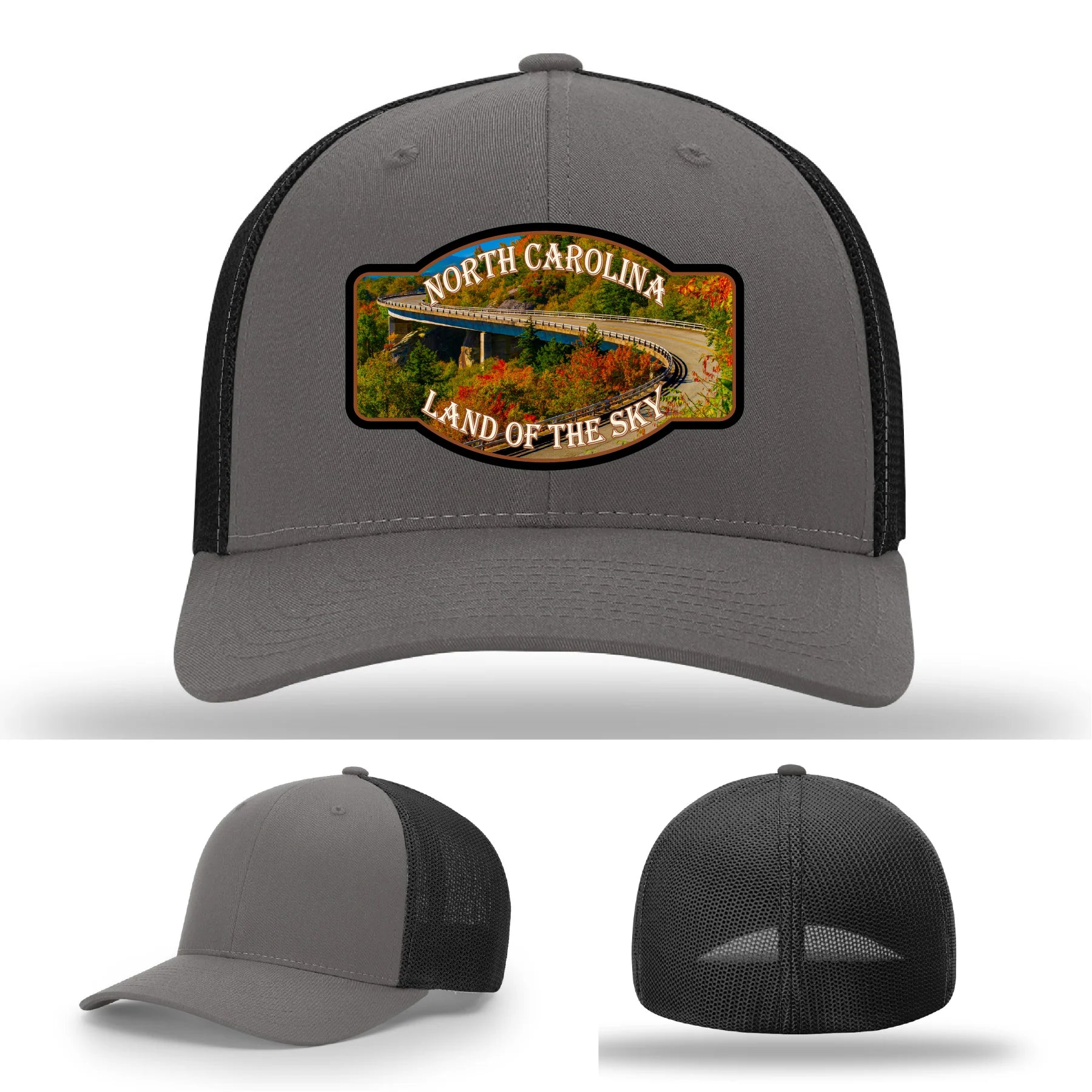 Land of the Sky Leather Patch Hat North Carolina