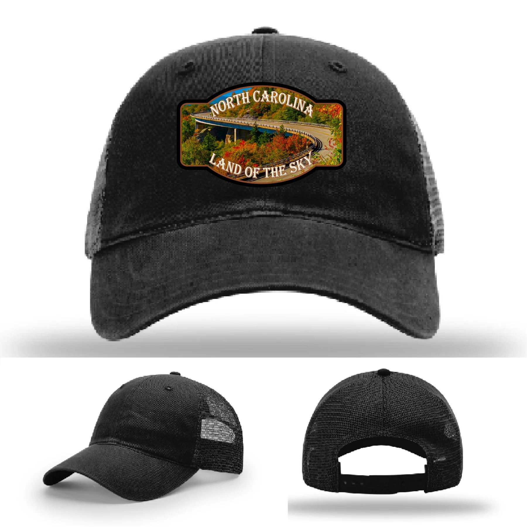 Land of the Sky Leather Patch Hat North Carolina