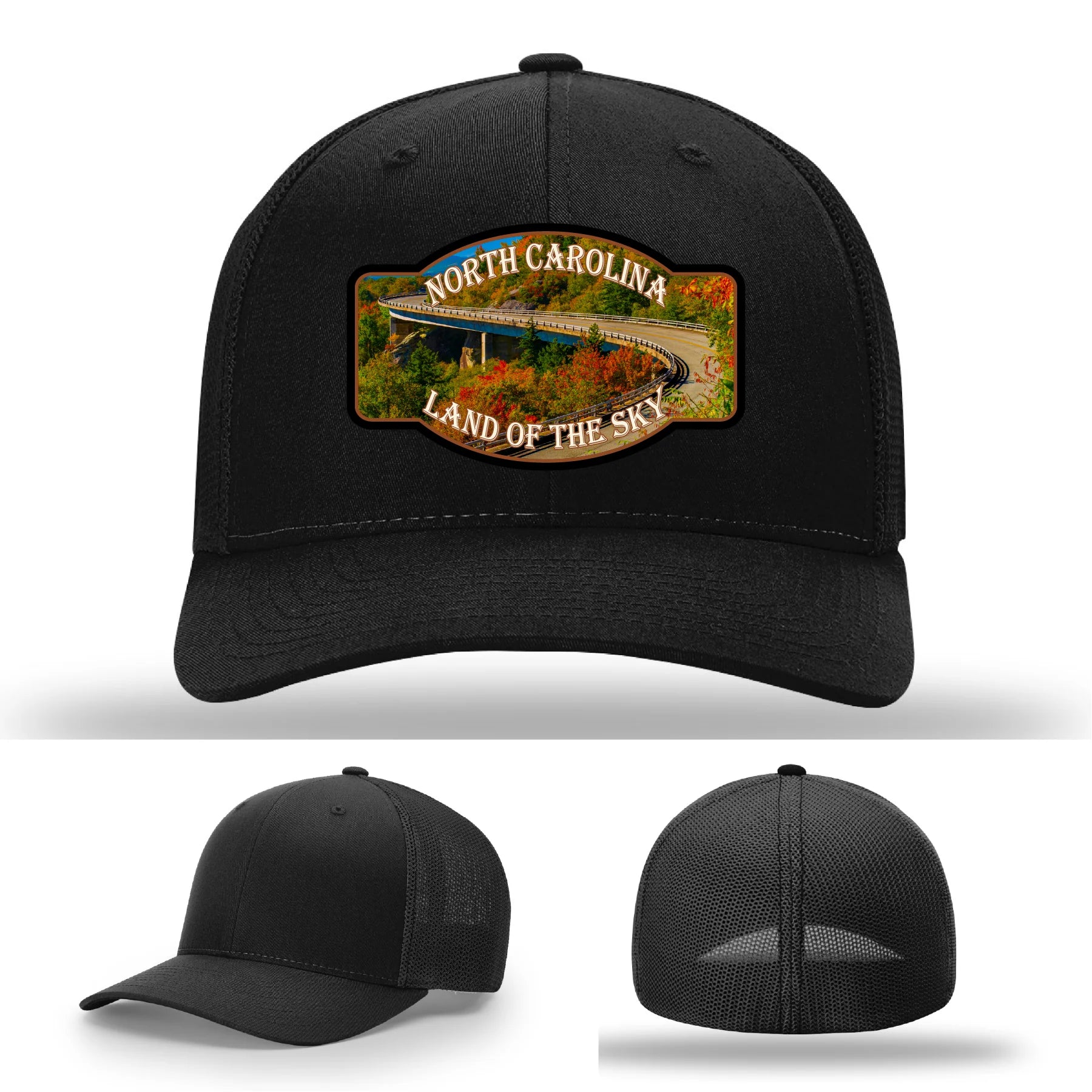 Land of the Sky Leather Patch Hat North Carolina