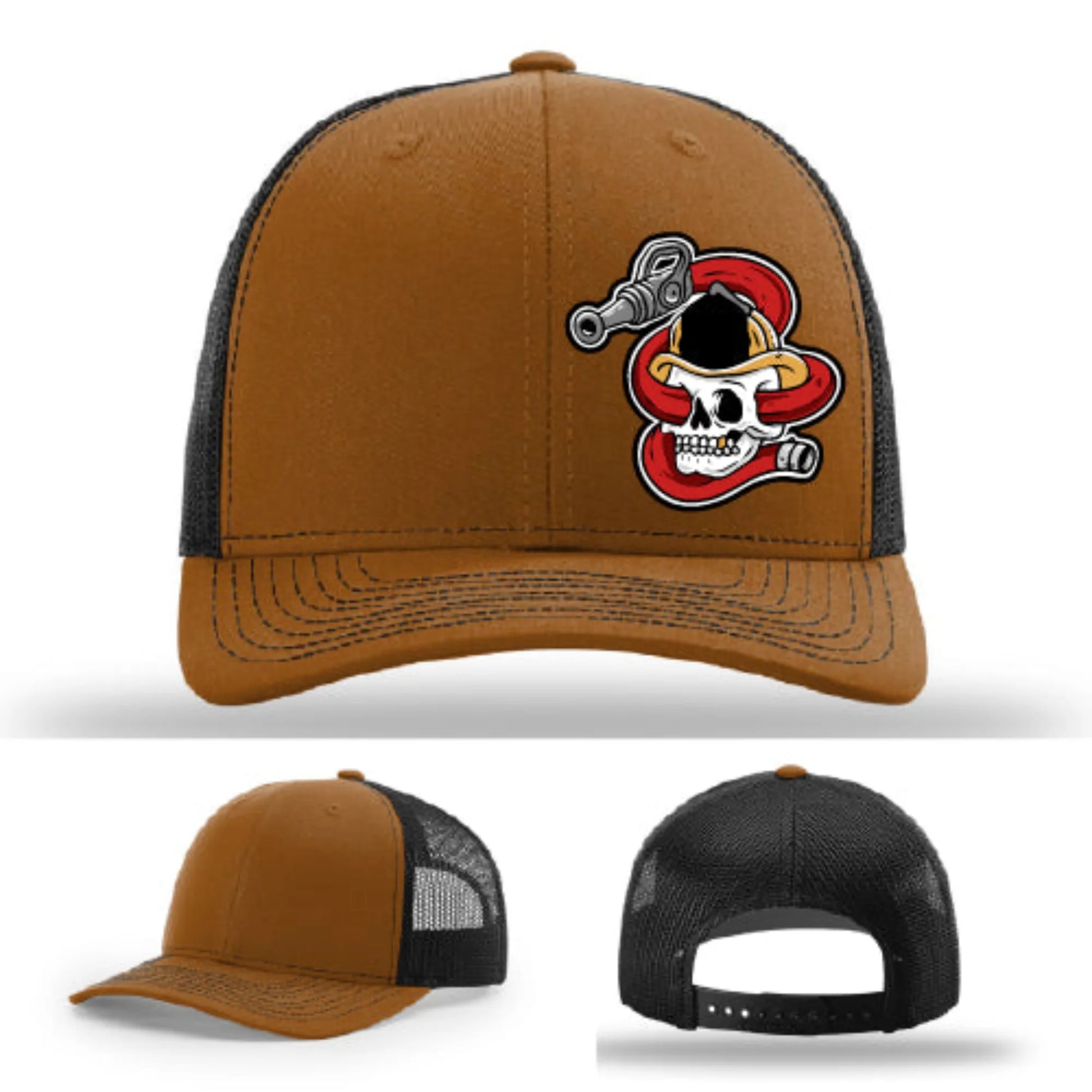 Get Hosed Firefighter Leather Patch Hat