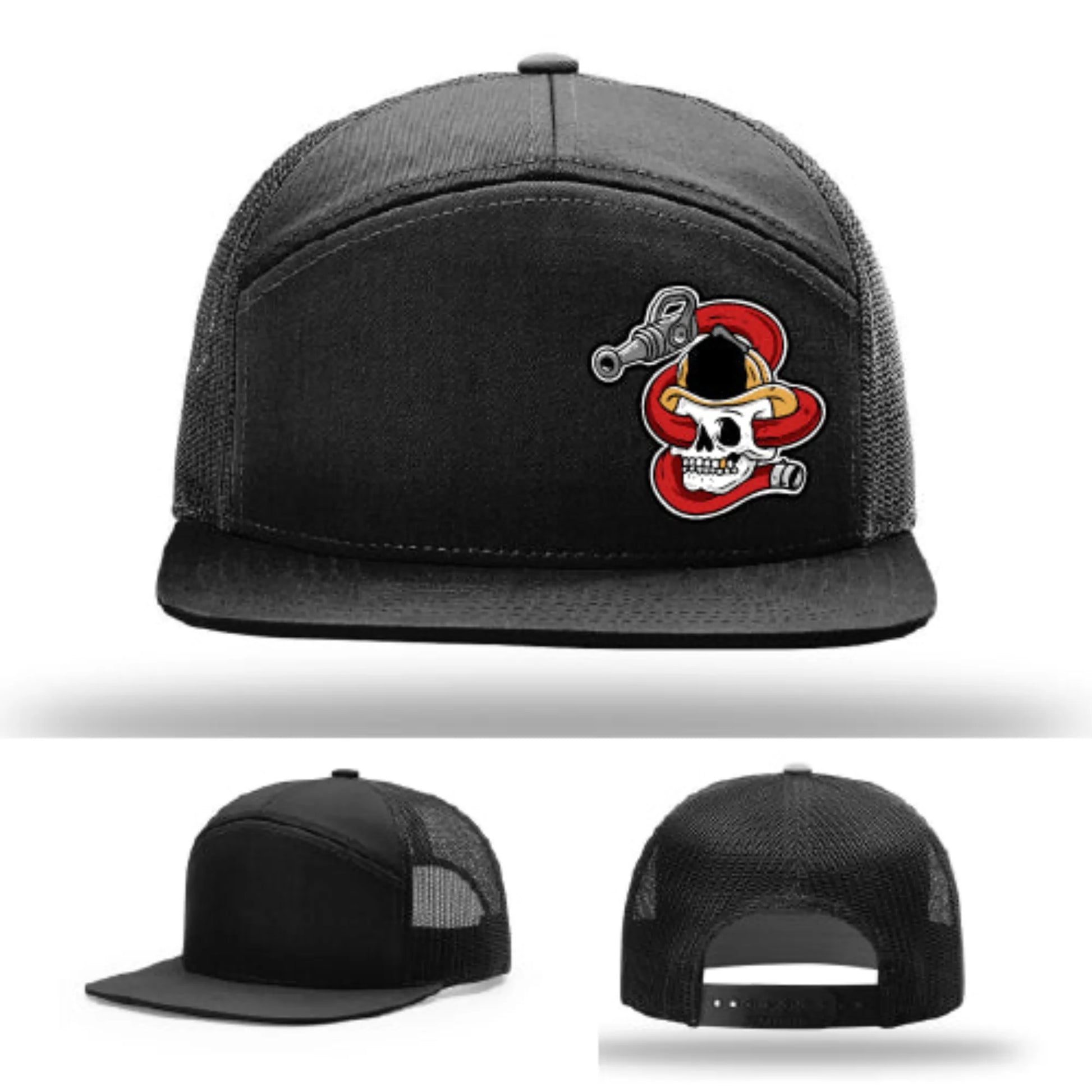 Get Hosed Firefighter Leather Patch Hat