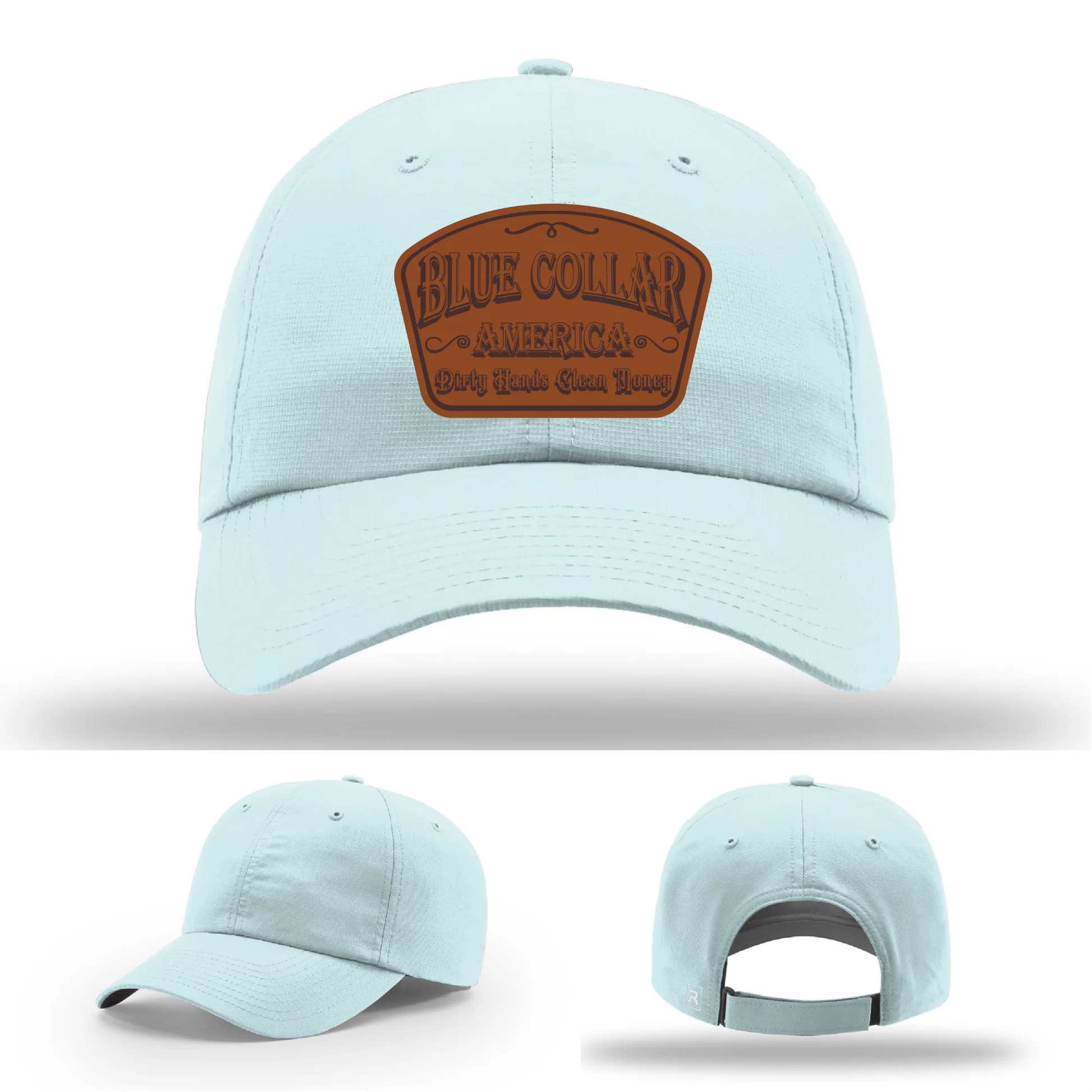Dirty Hands Clean Money Leather Patch Hat