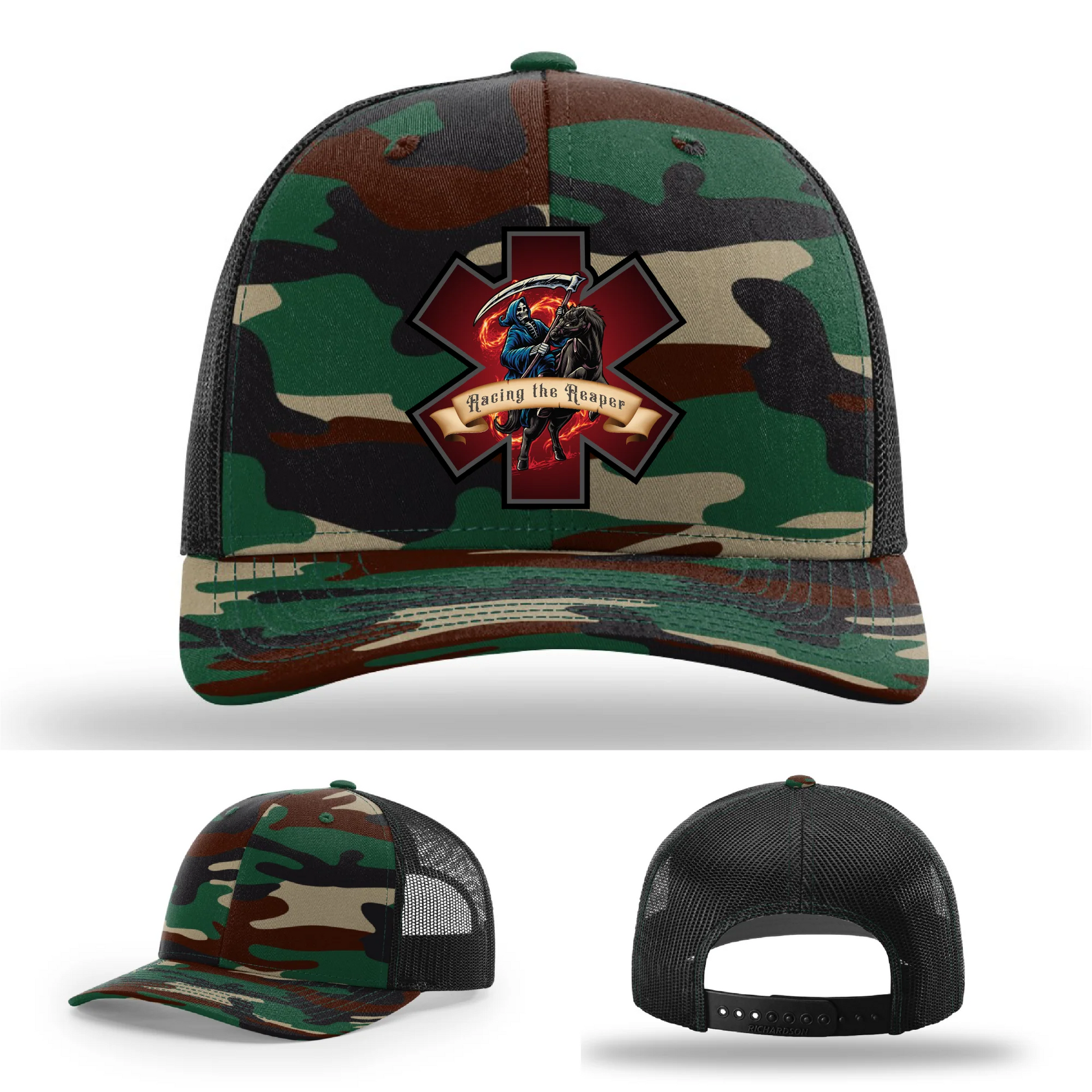 EMS Reaper Leather Patch Hat