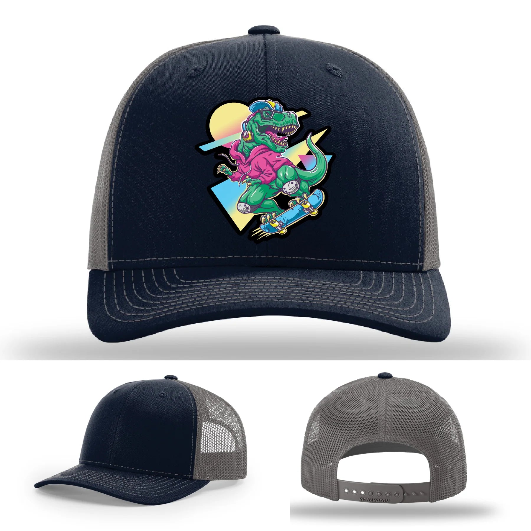 Skater Rex Leather Patch Hat