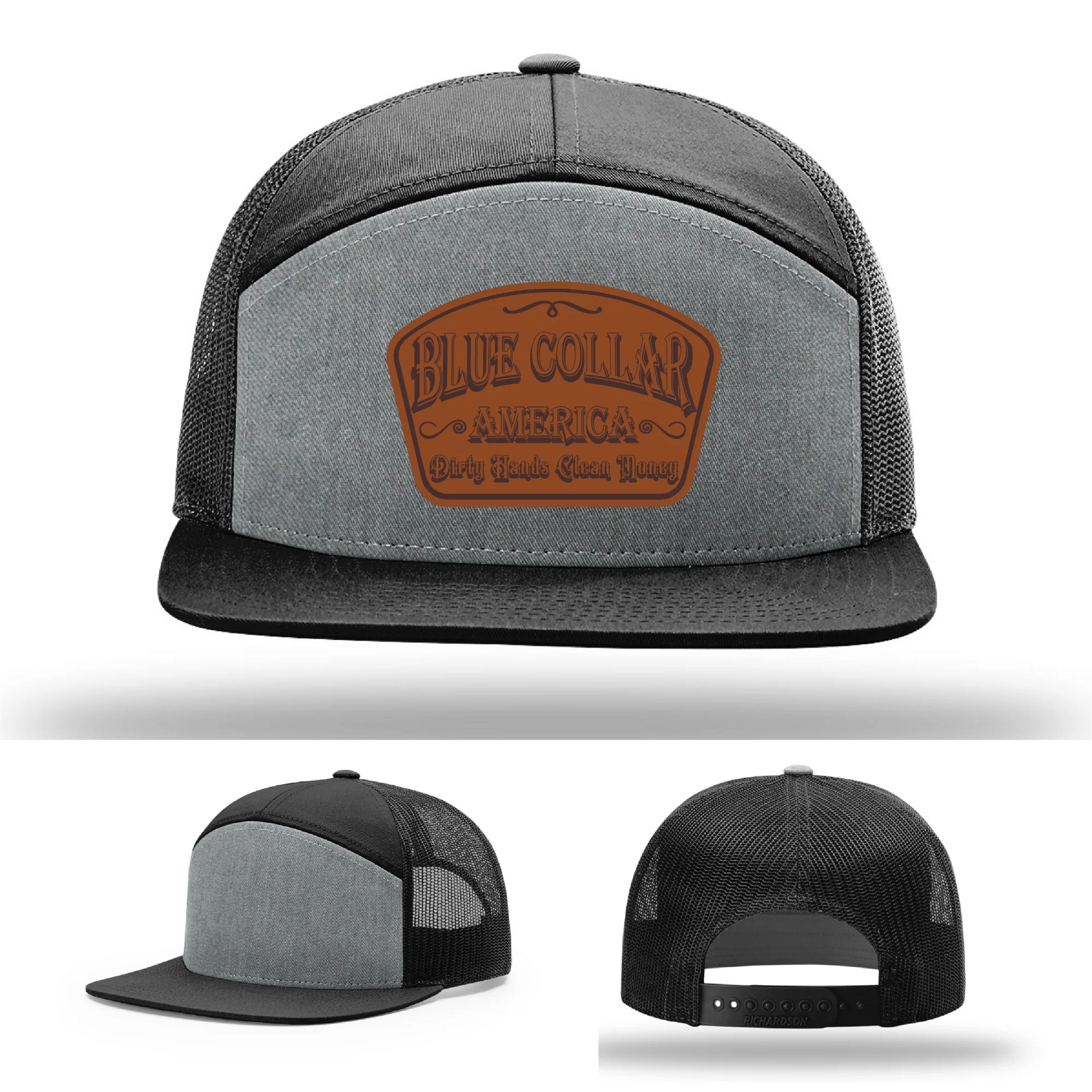 Dirty Hands Clean Money Leather Patch Hat