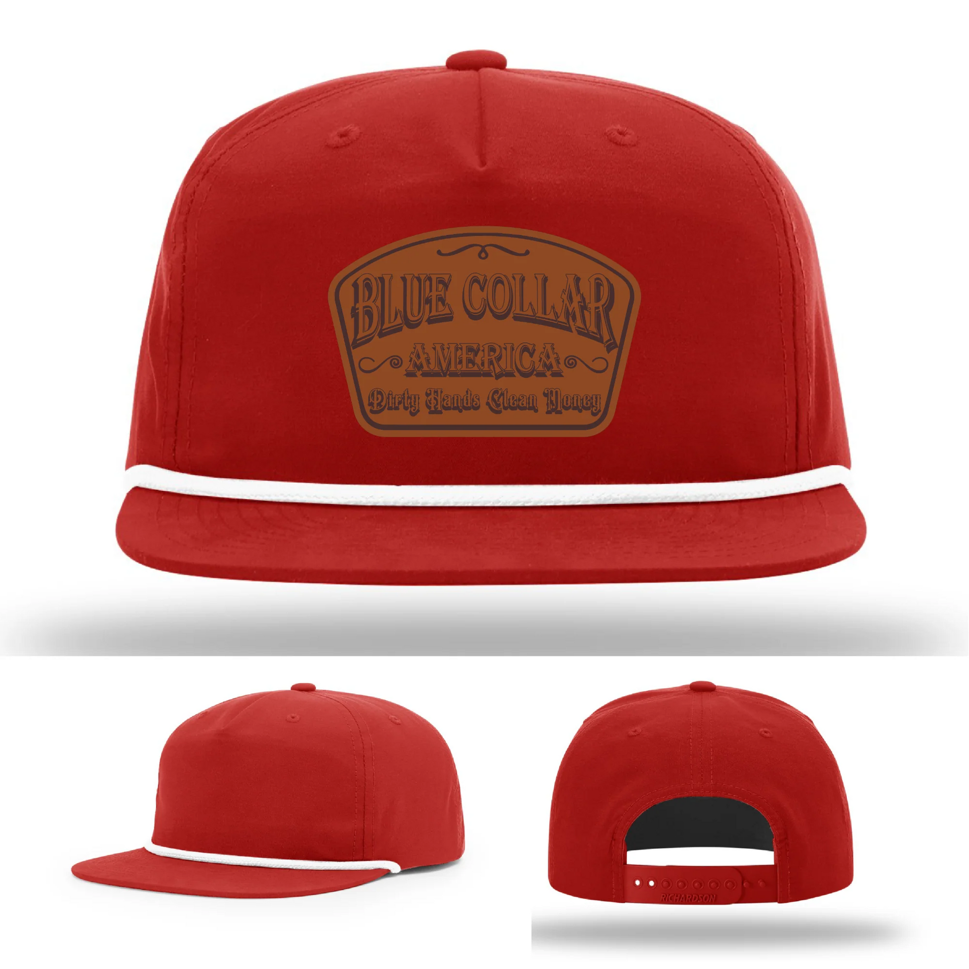 Dirty Hands Clean Money Leather Patch Hat
