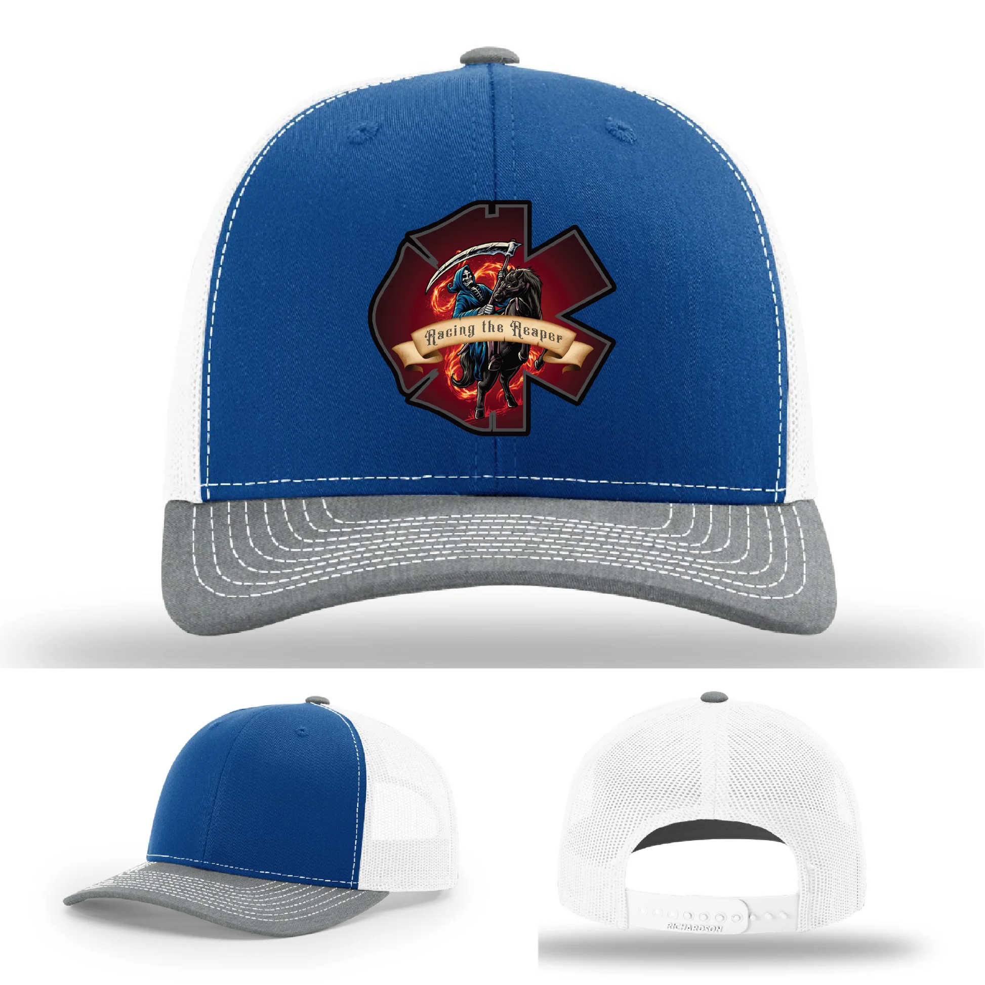 Fire and EMS Reaper Leather Patch Hat