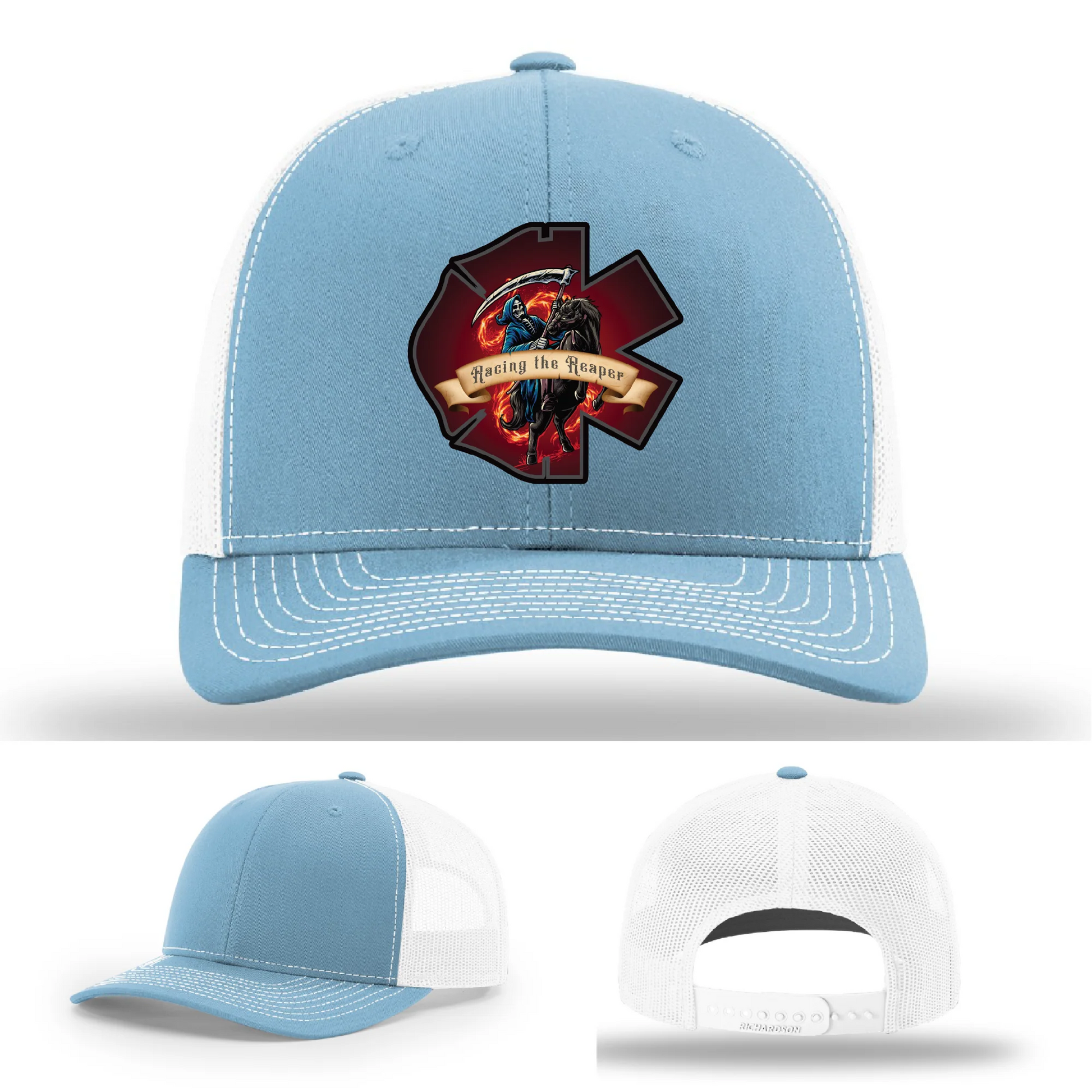 Fire and EMS Reaper Leather Patch Hat