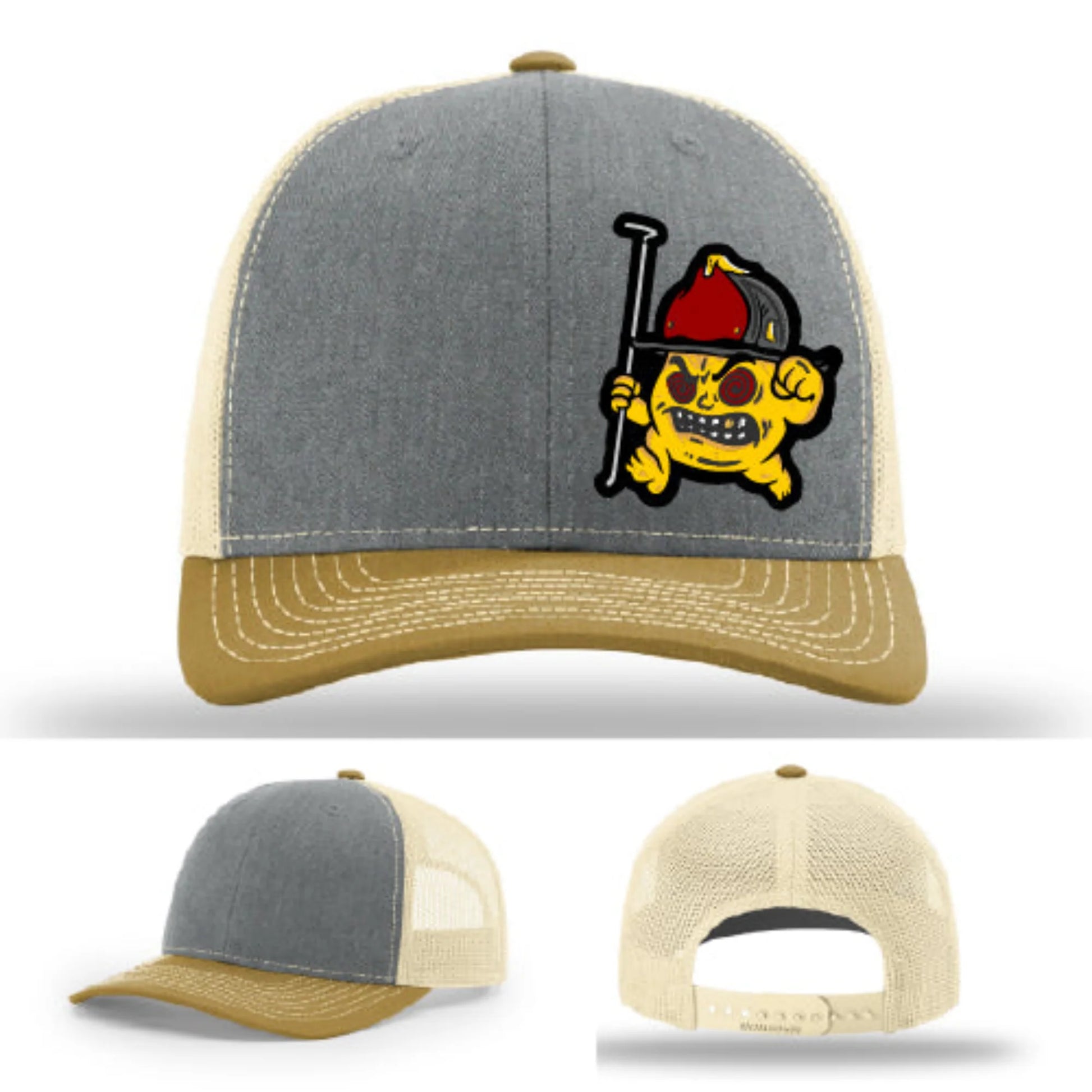 Backdraft Bastard Firefighter Leather Patch Hat