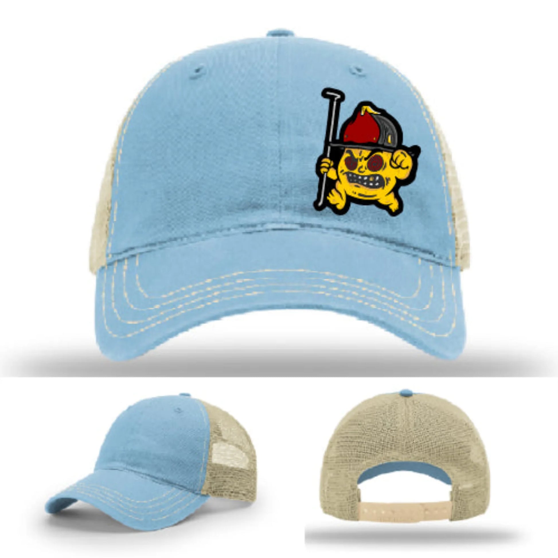 Backdraft Bastard Firefighter Leather Patch Hat