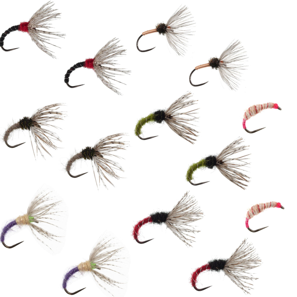 Kebari Assortment - 14 Tenkara Flies - Sizes 10, 12, 14, 16
