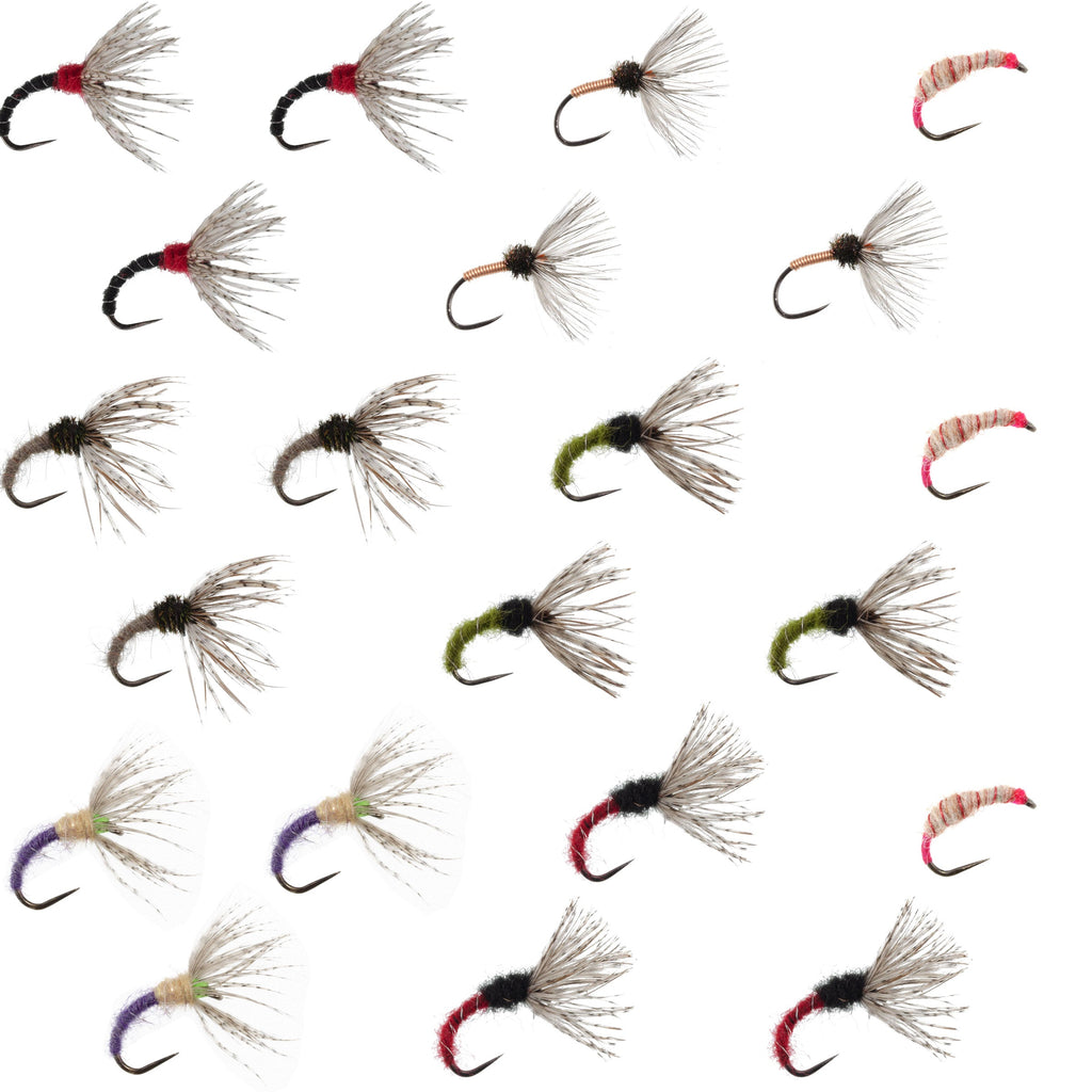Kebari Assortment - 21 Tenkara Flies - 7 Paterns - Sizes 10, 12, 14, 16