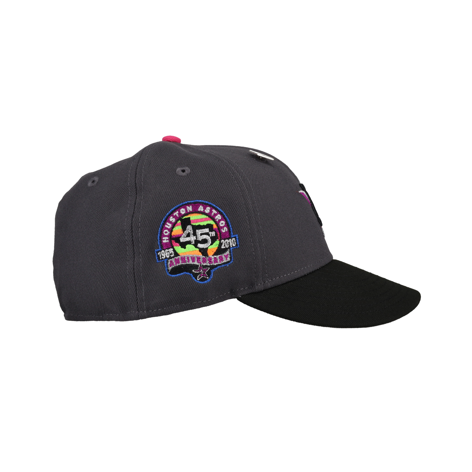 Houston Astros 45th Anny Graphite/Black/Neon Metallic 59Fifty Fitted Hat