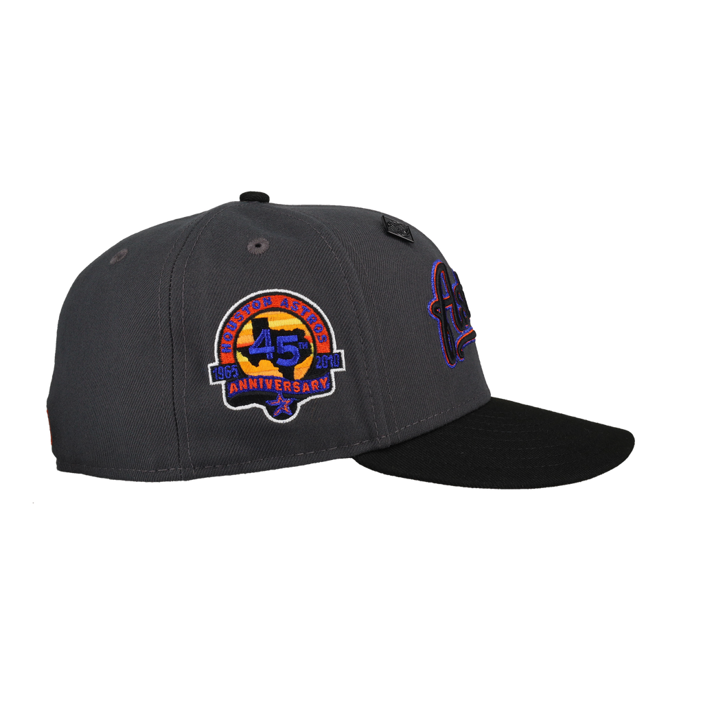 Houston Astros 45th Anniversary Metallic Graphite/Black 59Fifty Fitted Hat