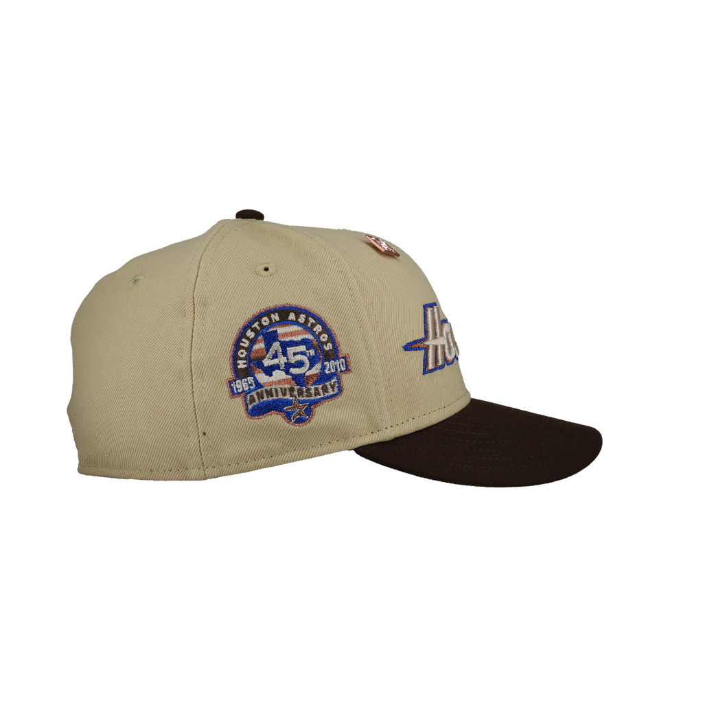Houston Astros 45th Anniversary Vegas/Walnut Metallic 59Fifty Fitted Hat