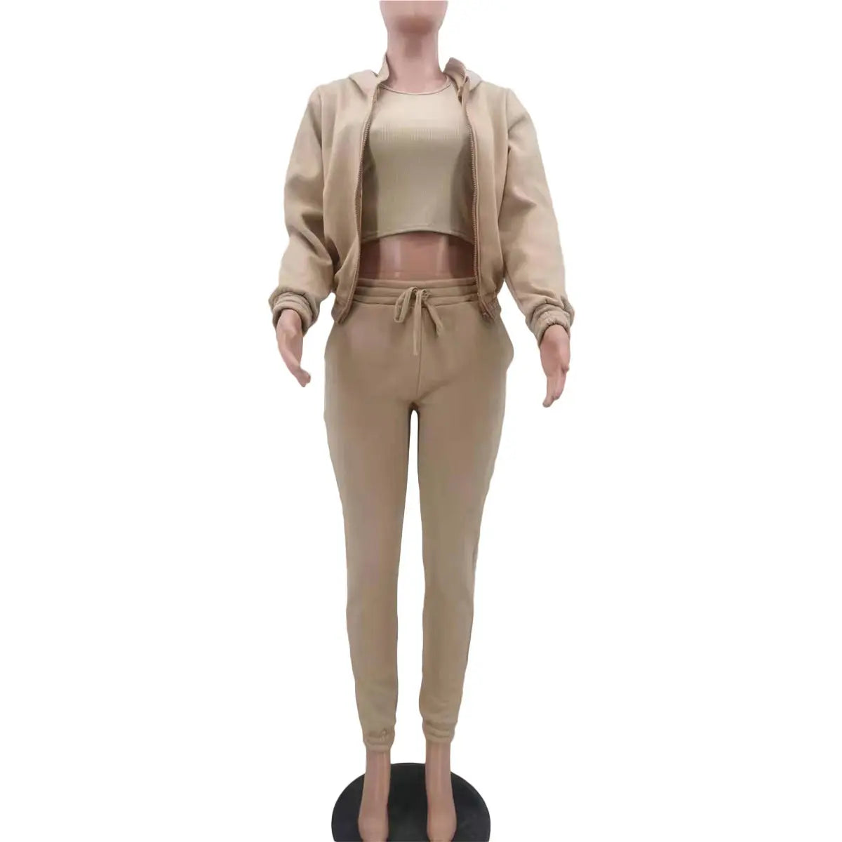 Autumn Trouser Set - Sweatshirt, Trousers, & Sporty Hoodie