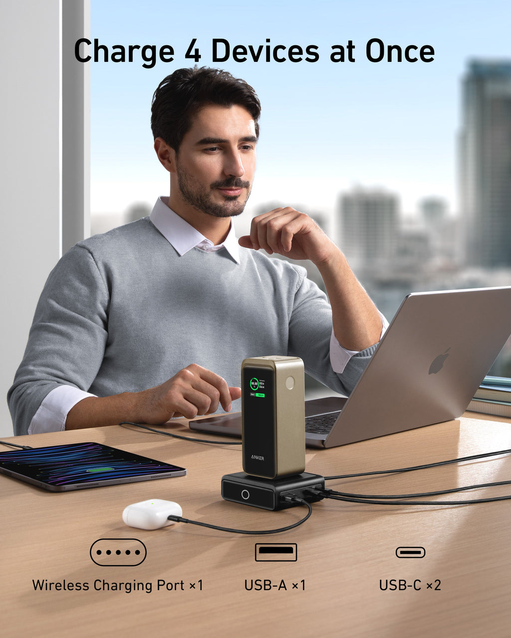 Anker Prime 20,000mAh Power Bank (200W) with 100W Charging Base