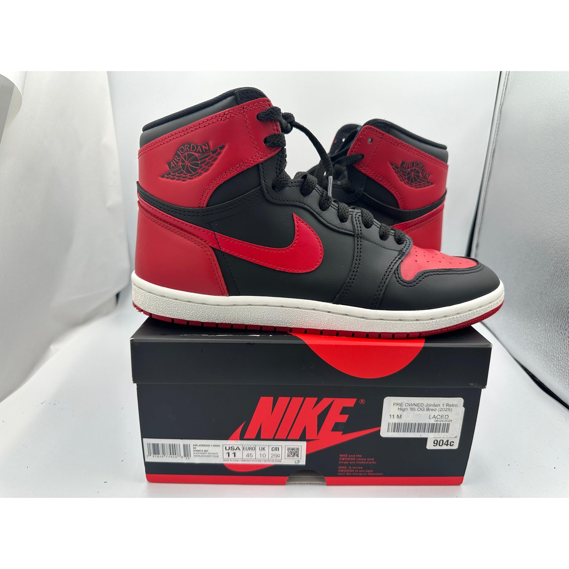 PRE OWNED Jordan 1 Retro High '85 OG Bred (2025)