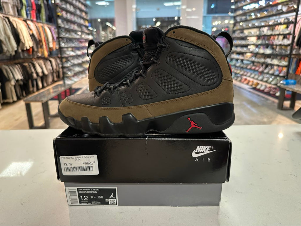 PRE OWNED Jordan 9 Retro Olive (2024)