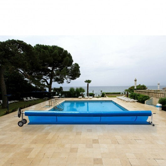22 Ft Pool Cover Reel Set Aluminum In-ground Swimming Solar Cover Reel