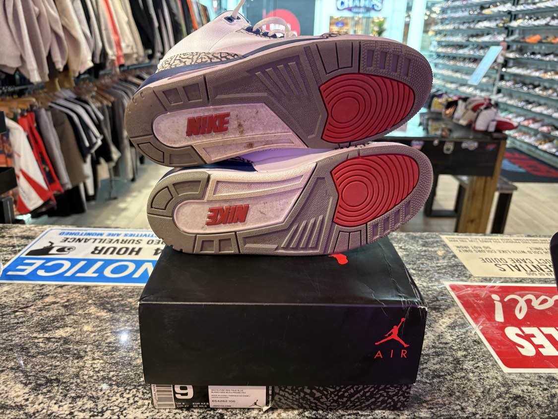 PRE OWNED Jordan 3 Retro True Blue (2016)