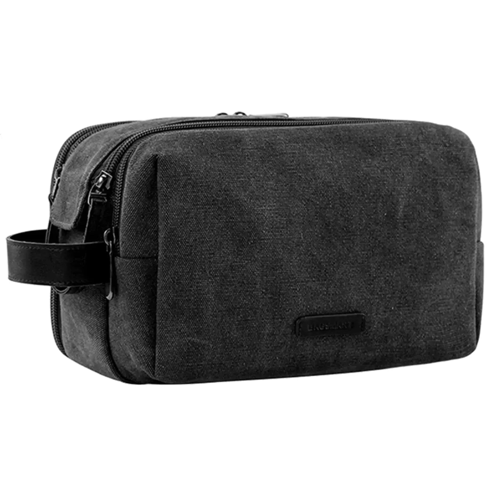 BAGSMART Men’s Canvas Toiletry Bag – Water-Resistant Travel Dopp Kit