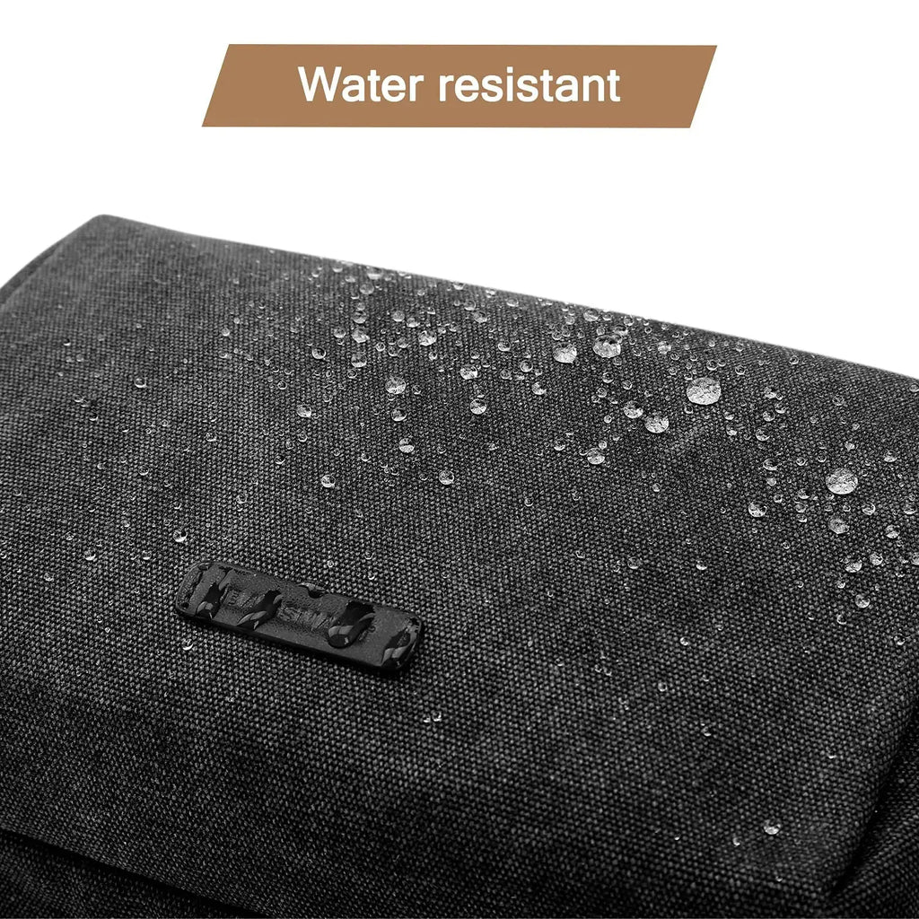 BAGSMART Men’s Canvas Toiletry Bag – Water-Resistant Travel Dopp Kit