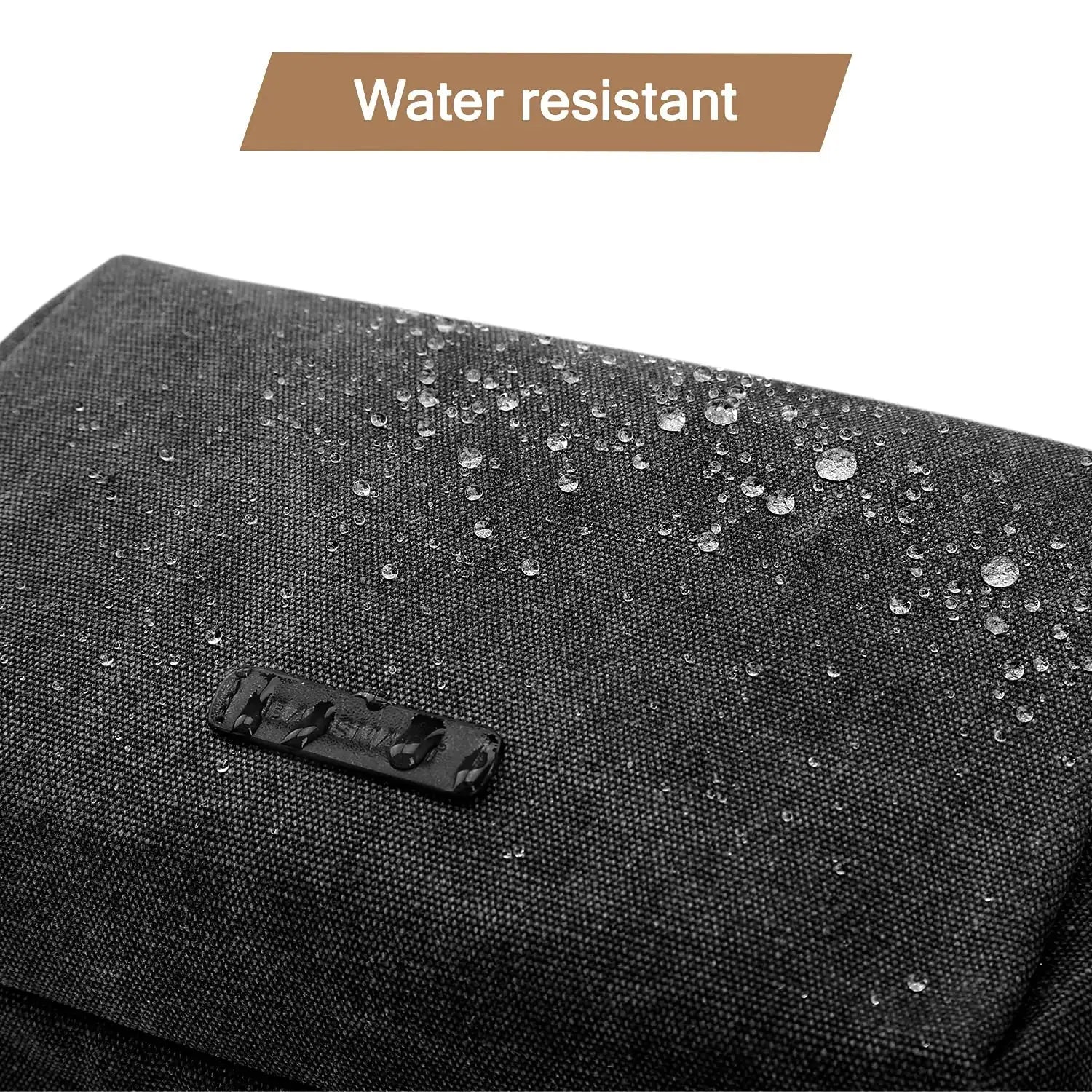 BAGSMART Men’s Canvas Toiletry Bag – Water-Resistant Travel Dopp Kit