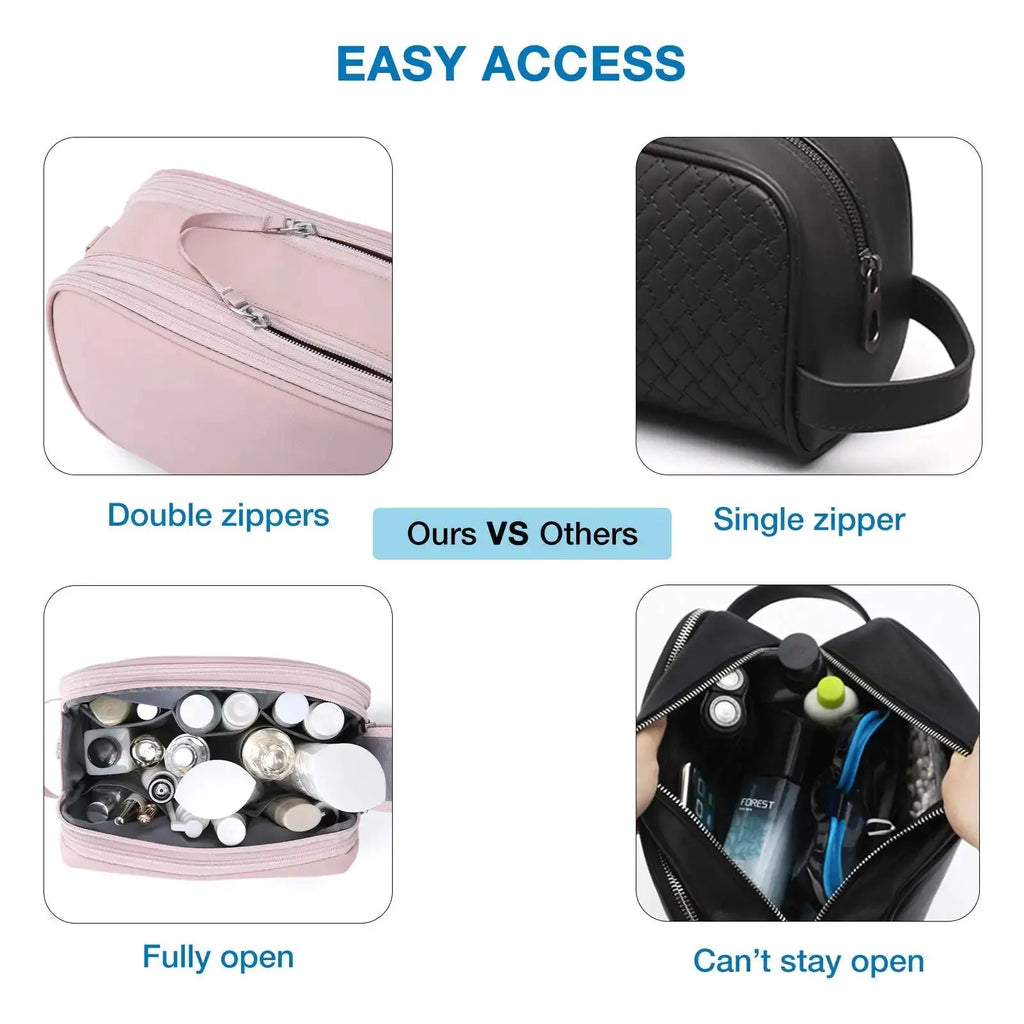 BAGSMART Pink Toiletry Bag – Stylish Travel Organizer for Women