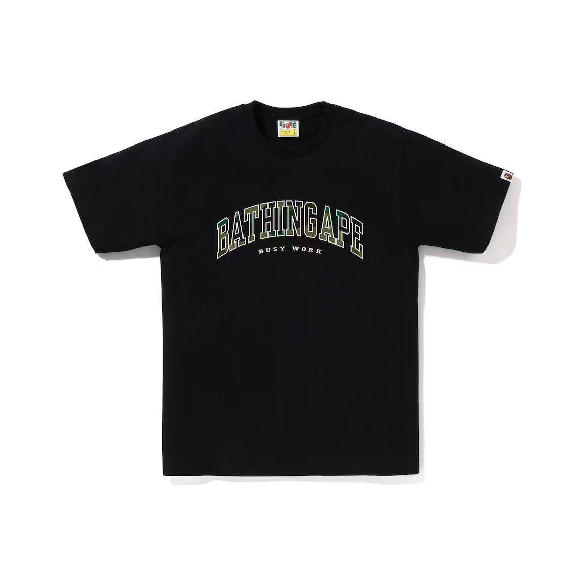 BAPE 1st Camo Logo Tee Black Green