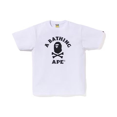 BAPE Captain Ape Crossbone Tee White