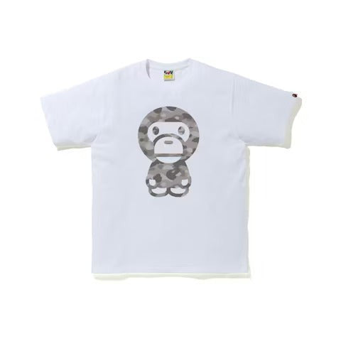 BAPE Color Camo Big Baby Milo Tee White/Gray