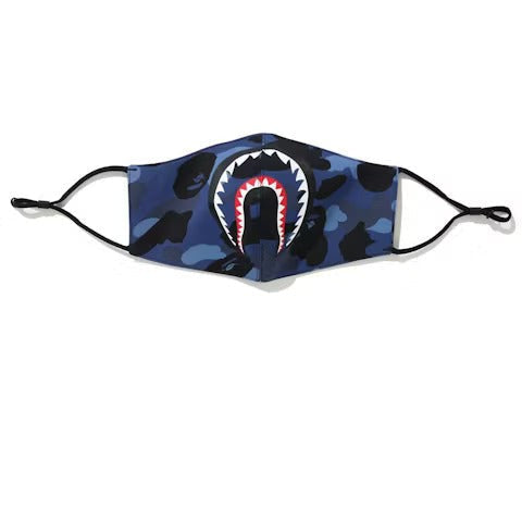 BAPE Color Camo Shark Mask (SS21) Navy