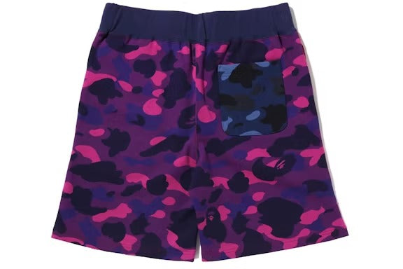 BAPE Crazy Camo Shark Shorts (Red)