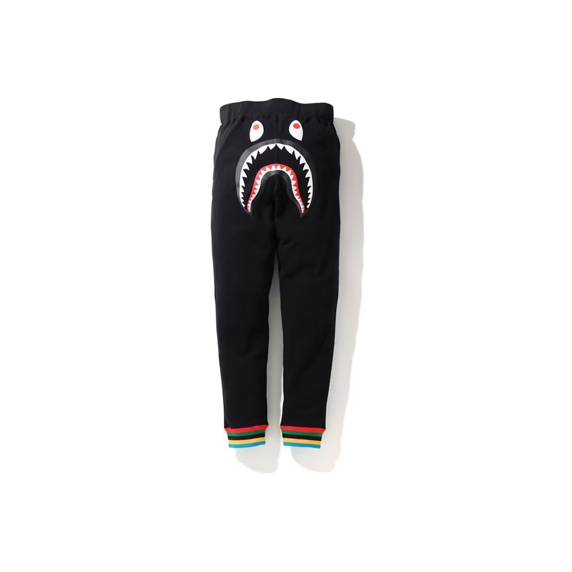 BAPE Shark Line Rib Slim Sweatpants Black