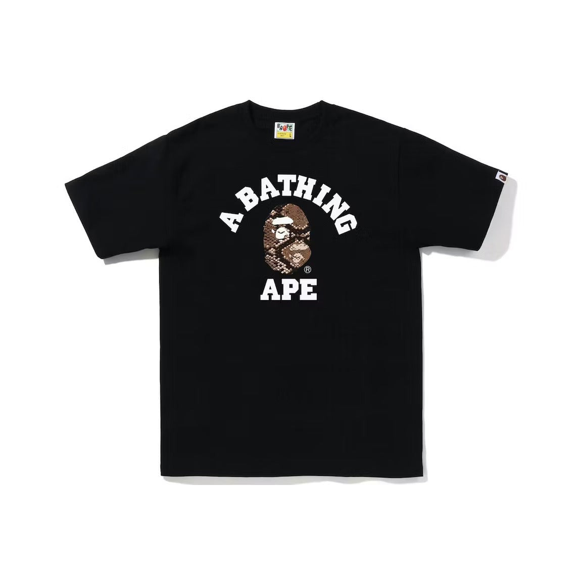 BAPE Snake College Tee Black Beige