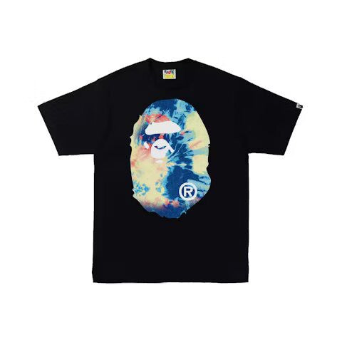BAPE Tie Dye Big Ape Head Tee Black/Multi