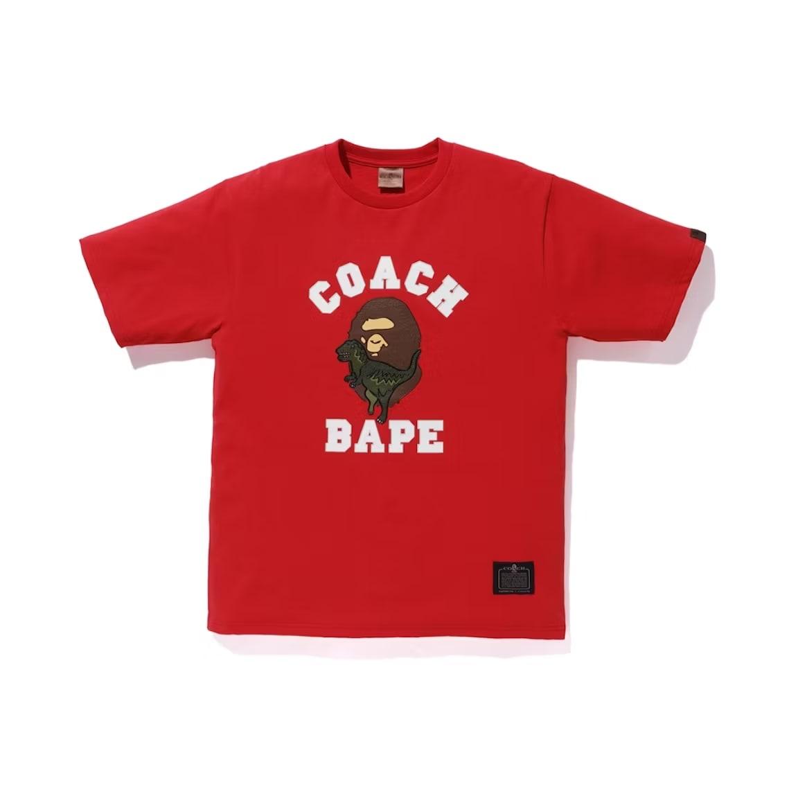 BAPE x Coach Rexy Tee Red