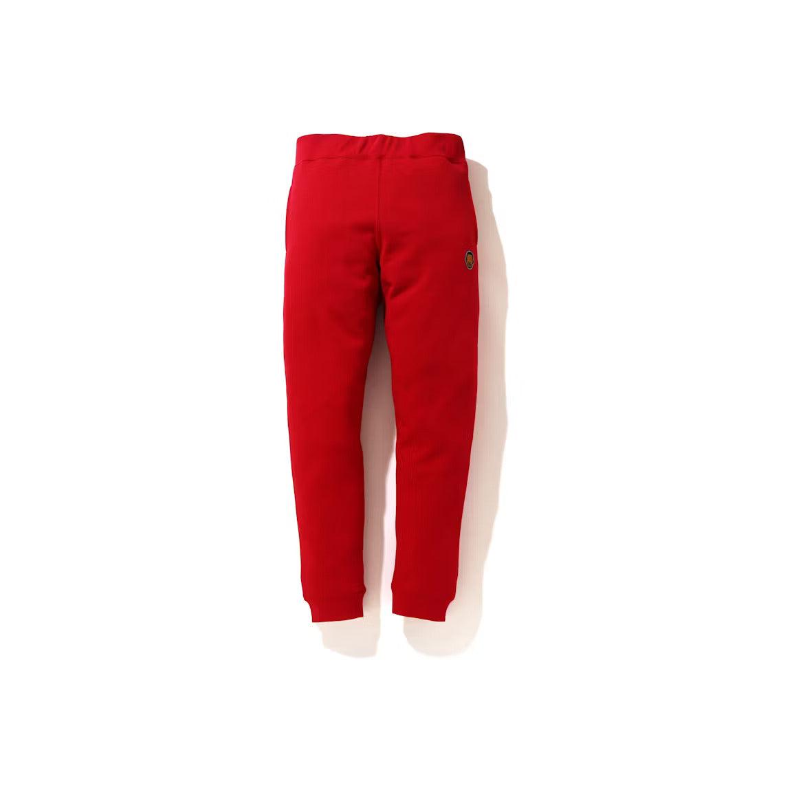 BAPE x Kid Cudi Slim Sweatpants Red